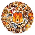 thumbnail image 1 of Paquete de pegatinas de anime con dibujos animados de leones, 50 unidades, decorativas para portátil, 1 of 5