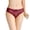 Wine, variant on Women's Panties Stylish Low-Waist Open Thong with Embroidered Detailing for Comfortable Everyday Wear Red One Size