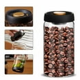 thumbnail image 2 of 4PCS Coffee Canister Airtight Lid Vacuum Glass Food Storage Container for Grounds Coffee,Coffee eans,Candy,Rice,Spice, 2 of 6