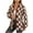 Café, variante sur Lovzfmll Cardigan en Tricot pour Femme, Mode Couleur Unie Décontracté Manches Longues Col Rond Café, L