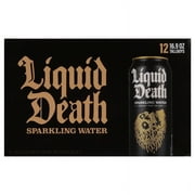 Liquid Death Sparkling Water, 16.9 fluid ounces, 12 Count Cans