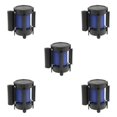 thumbnail image 2 of maskred Versatile Retractable Stanchion Queue Barrier for Effective Crowd Management Blue 3meters 5Set, 2 of 6