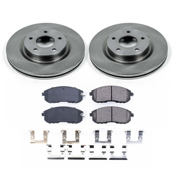 Ultimate Brakes Front Ceramic Brake Pad and Rotor Kit with Hardware WM80712