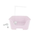 thumbnail image 2 of Bañera automática para periquitos con percha, bomba de ducha para pájaros de interior, USB, fácil de usar Rosa, 2 of 9