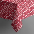 thumbnail image 5 of Red Christmas Pattern Square Tablecloth,Waterproof Square Table Cover,Wipeable Spillproof Washable Table Cover for Home Kitchen Party Decor 60"x60"(152x152cm), 5 of 6