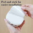 thumbnail image 6 of Non-Perforated Folding Cup Storage Rack - Wall Mounted Cup Holder for Coffee, Water, Mugs, Plastic, 4-Inch, 6 of 6