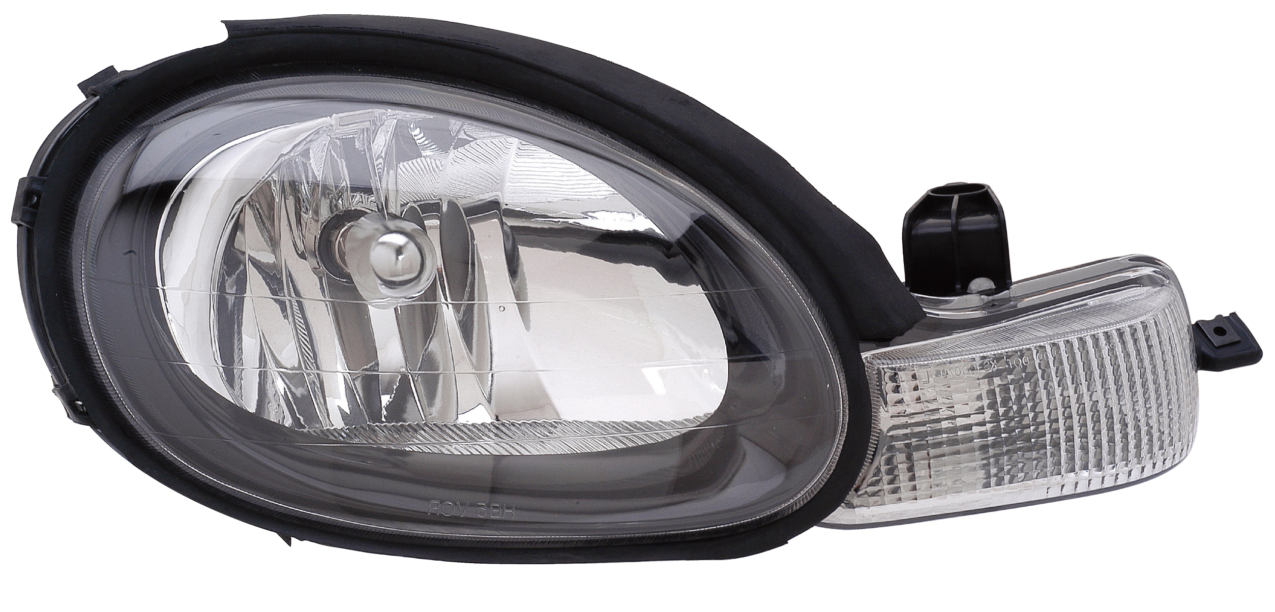 Headlight Front Lamp for 0002 Dodge/Plymouth Neon (Black) Passenger