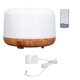 thumbnail image 1 of Diffuser Humidifier Remote Control Night Light Wood Grain Aromatherapy Humidifier 500ml 100‑240V EU Plug, 1 of 10