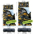 thumbnail image 6 of AOLOA Custom Name Toddler Nap Mat, Heavy Construction Vehicle Theme with Cement Mixers, Cozy Gray Sleeping Bag Blanket for Kids, Ideal for Daycare, Preschool, Home & Travel, 6 of 8