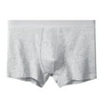 thumbnail image 1 of Ceisia Men's Solid Cotton Stretch Mid-Rise Boxer Briefs for Comfort & Daily Wear White XXL Gifts, 1 of 4