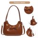 thumbnail image 1 of Bolso Mano Hombro Mujer PU Cuero Bowknot S Color Sólido, 1 of 9