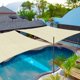 thumbnail image 2 of Yescom 2 Packs 16'x16' 97% UV Block Square Sun Shade Sail Beige Top Canopy Outdoor Patio Pool Garden, 2 of 9