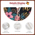 thumbnail image 3 of Lukts Floral Welcome Sign Print Color Life Christmas Tree Skirt, Winter Holiday Tree Mat Decoration ,Can be Used as A Shawl-36", 3 of 6