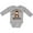 AC-Heather Grey, variant on Grandpas Little Monkey Boys or Girls Long Sleeve Baby Bodysuit
