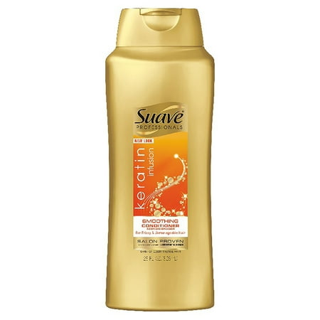 (2 pack) Suave Professionals Keratin Infusion Smoothing Conditioner, 28 (Best Smoothing Leave In Conditioner)