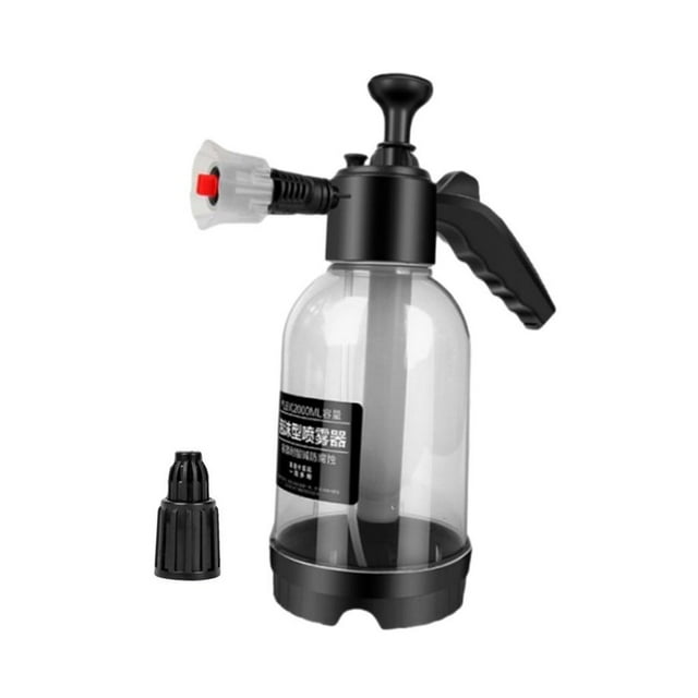 Pulverizador de bomba de espuma para automóvil de 2.0L, manual, presurizado, portátil, versátil, que ahorra mano de obra Blanco