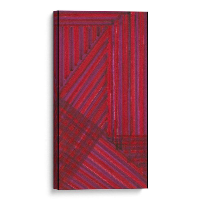 Cuadro decorativo - Estudio De Línea Rojo, Charles McMullen 40x80 Canvas Lab Abstracto, Contemporáneo
