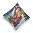 thumbnail image 5 of Ryvnso Vintage Truck Christmas Throw Pillow Covers Couch Pillowcases Decor for Bed Sofa 18" x 18", 5 of 7
