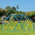 thumbnail image 5 of Zupapa 10FT Climbing Dome, Experience Ultimate Fun with The Upgraded Decagonal Geo Dome Climber, Supports 1000LBS Outdoor Playset and Easy Assembly Play Equipment for Kids (Blue&Yellow, 10FT), 5 of 8