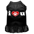 thumbnail image 5 of Dog Dress, Screen Printed, "I Heart You", 5 of 11