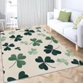 thumbnail image 4 of Area Rug for Living Room 7x8 ft Green Plant Leaves Machine Washable Non-Slip Rugs, Soft Accent Rugs, Lightweight Carpet, Foldable Easy Care, Stylish Indoor Area Rug, 4 of 7