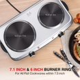 thumbnail image 4 of SUNAVO 1800W 2-Coil Stainless Steel Countertop Burner, 4 of 7