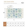 thumbnail image 2 of Teal Blue Snowflakes Area Rug 4x6 Living Room Rug with Tassel Woven Cotton Entryway Rugs Washable Bedroom Rugs Aesthetic Nursery Carpet Christmas Snowflake Winter Holiday Floor Mat for Laundry Room, 2 of 5