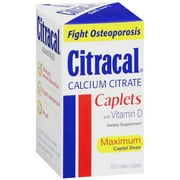Citracal Dietary Supplement Calcium Citrate With Vitamin D 60 ct
