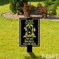 thumbnail image 4 of C-craft English Mastiff Guard Dog on Duty Yard Sign, 4 of 4
