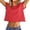 Red, variant on Daznico Women's Crop Tee, Short Sleeve Casual Summer Top,L