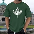thumbnail image 2 of VBARHMQRT Halloweentown Sweatshirt Homme Printemps et Été Célébration de la Fête Nationale Chemise Décontractée Vintage Imprimée Partiellement Col Rond Manches Courtes, 2 of 6