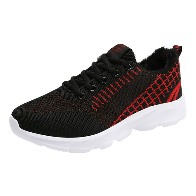 HBFAGFB Espadrilles pour Femmes Extérieur Maille Respirante Lacets Course Chaussures Décontractées Légères Rouge Taille 40