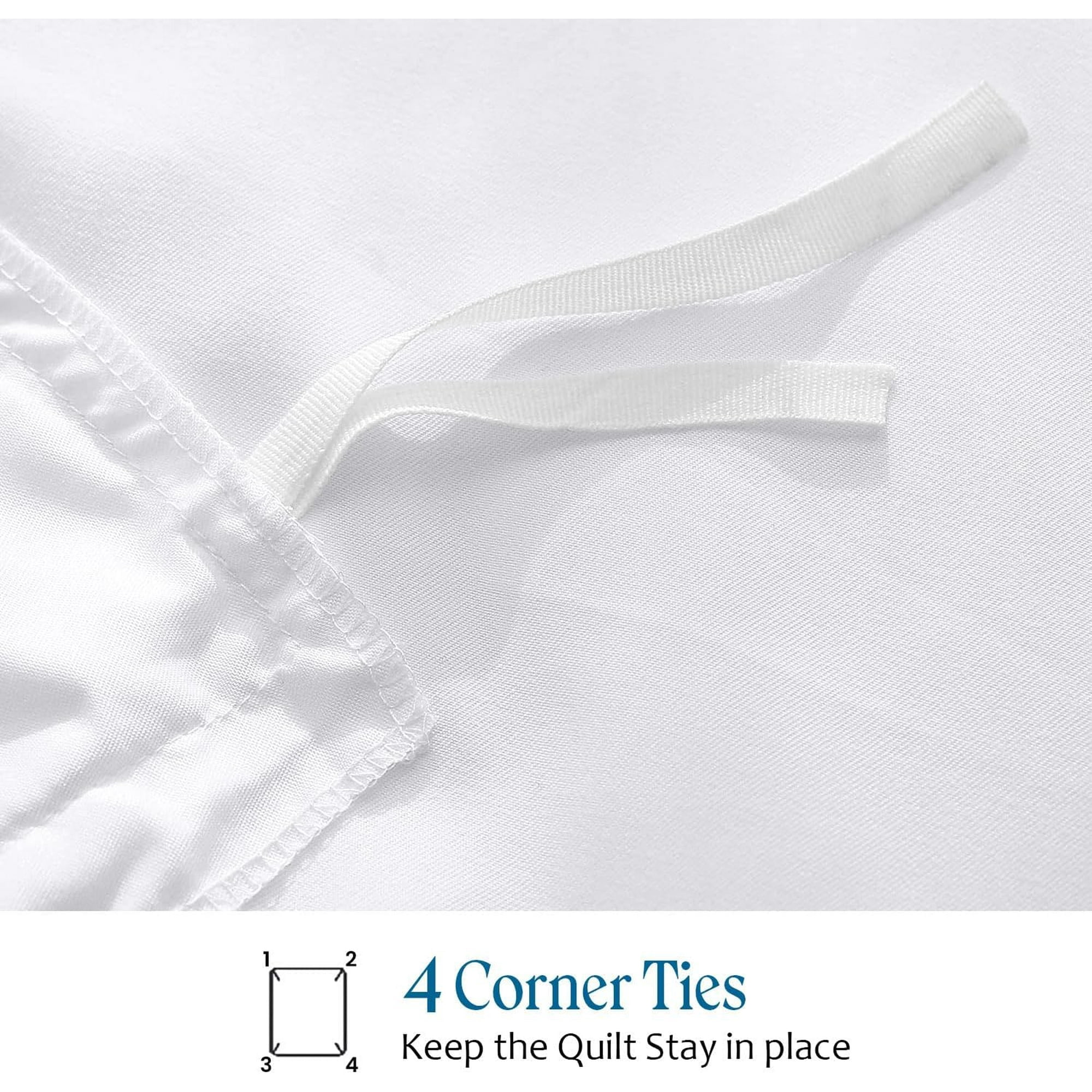 Premium Pima Cotton 3-Piece Duvet Cover Set – 1000 Thread Count Luxury Bedding, King 104" x 90" - White