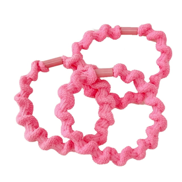 pitrice 3pcs Hair Rope Colorful Rubber Bands Cute Accessories Hairbands Woman Headdress Soft Ornament Pretty Accessory Pink