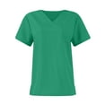 thumbnail image 4 of MLQIDK Mint Green Scrubs Sets for Women Plus Size Medical Scrub Sets Stretchy V Neck Scrub Pants and Tops Nursing Top Jogger Scrubs with Pockets Mint Green L, 4 of 9