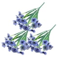 thumbnail image 1 of 3Pcs Five-forked Violet Outdoor Simulation Flower Porch Decorative Flowers, 1 of 6