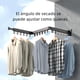 thumbnail image 3 of Tendedero de Ropa Plegable Retractil, Soportes Tendederos Extensible y Plegable Secado de la Ropa del Ahorro de Espacio Portátil, Incluye 18x Ganchos a Prueba de Viento (3 Varillas), 3 of 6