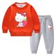 thumbnail image 3 of Hello Kitty lindo estampado niños Sudadera con capucha suéter traje más terciopelo grueso cálido niñas invierno de manga larga moda niños ropa, 3 of 5
