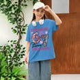 thumbnail image 3 of Tiijoy Toddler Girls 67 T-Shirt Oversized Short Sleeve T Shirt Graphic Tee, Sizes 3-4T, 3 of 3