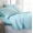 Aqua (Baby Blue), variant on Huba Homes Microfiber Ultra Soft 4 Piece Bed Sheet Set Kaycie Gray Basics Collection Twin Black