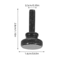 thumbnail image 2 of BESTYASH 30Ud Tornillos Con Perilla Ranurada De Al Carbono Negros Para Reparación Y Fácil, 2 of 8