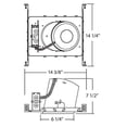 thumbnail image 3 of Nicor Éclairage 17022A Boîtier de Plafond à Inclinaison de 6 Pouces, 3 of 3