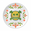 Celebrate Brazil Carnival Flower Ceramics Plate Tableware Dinner Dish