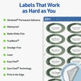 thumbnail image 3 of Avery Waterproof Oval Labels, 1-1/8" x 2-1/4", 2100 Total, 3 of 12