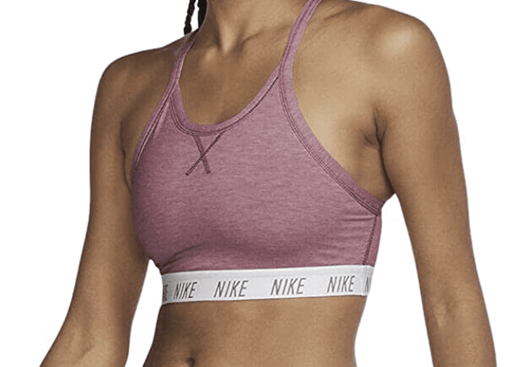 Nike Women's Swoosh Go to Sports Bra Desert Berry Color Medium
