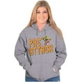 thumbnail image 3 of Retro Arcade Game PACMAN Pac Attack Unisex Plus Size Zip Hoodie Brisco Brands 2X, 3 of 5