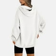 thumbnail image 5 of Jsaierl Women's Hoodies Oversized Solid Color Hooded Sweatshirts Casual Pullover Y2k Long Sleeve Top Hoodie Fall Fashion 2024, 5 of 7