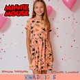 thumbnail image 2 of Disney Girls Minnie Mouse Casual Dress 2 Pack - Super Soft Kids Dresses with Minnie Mouse Graphic Print (Size 4-6X), 2 of 3