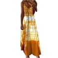 thumbnail image 1 of Vestido largo HUOGUO Fashion para mujer, verano, cuello en V, 1 of 4