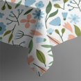 thumbnail image 6 of Floral Square Tablecloth 52x52in(132x132cm) – Waterproof Polyester Printed Table Cover, Wrinkle Resistant & Washable for Kitchen Dining Picnic Party Decor, Thanksgiving,Christmas, Spring,Flower, 6 of 6
